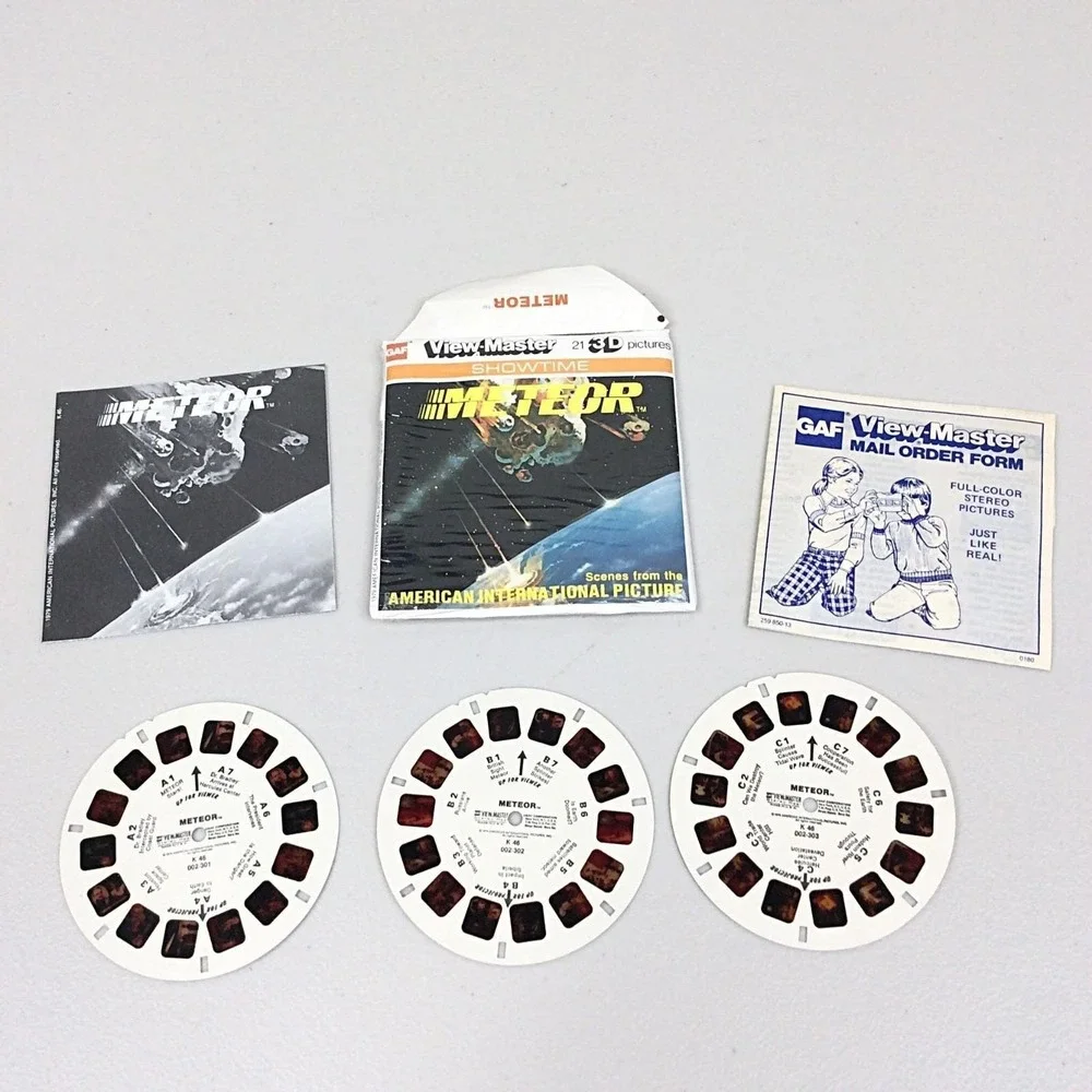 Vintage 1979 View Master GAF Meteor K46 Showtime 3 Reel Set